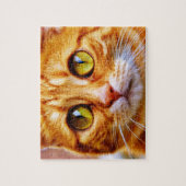 Puzzle Chat au gingembre à gros teint (Vertical)