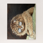 Puzzle Chat au travail avec lunettes de Louis Wain (Vertical)
