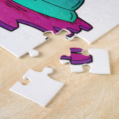 Puzzle Chat aux échecs avec pièce d'échecs Roche (Côté)