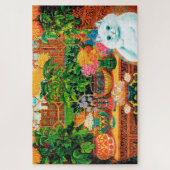 Puzzle Chat aux Fleurs, Louis Wain (Vertical)