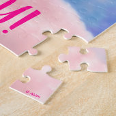 Puzzle Chat Avec Coton Candy Cheveux (Côté)