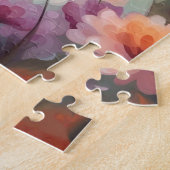 Puzzle Chat avec fleurs et papillons Chat 701 (Côté)