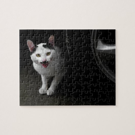 Puzzle Chat avec Moustache (Horizontal)