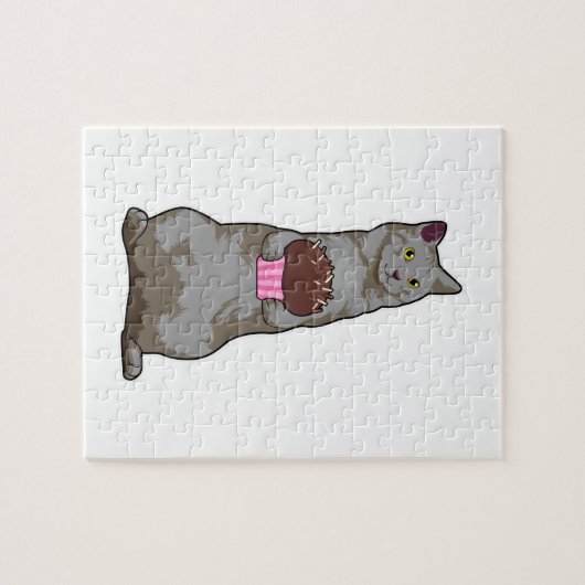 Puzzle Chat avec muffin (Horizontal)