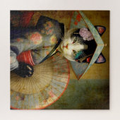 Puzzle Chat avec parapluie. (Horizontal)