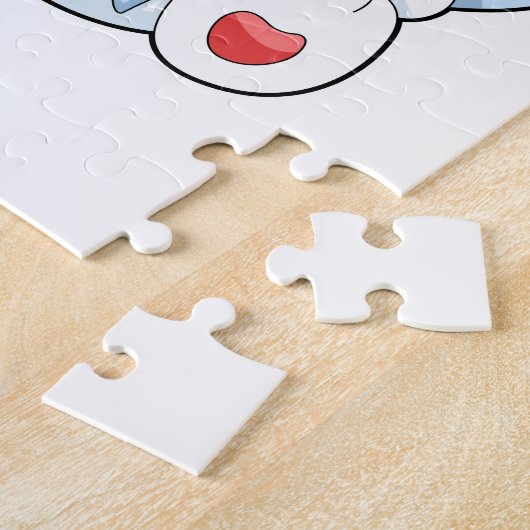 Puzzle Chat avec poisson (Côté)