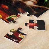 Puzzle Chat avec prise sur la tête (Côté)