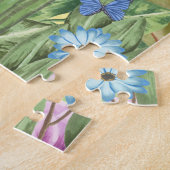 Puzzle Chat avec ressort de fleurs (Côté)