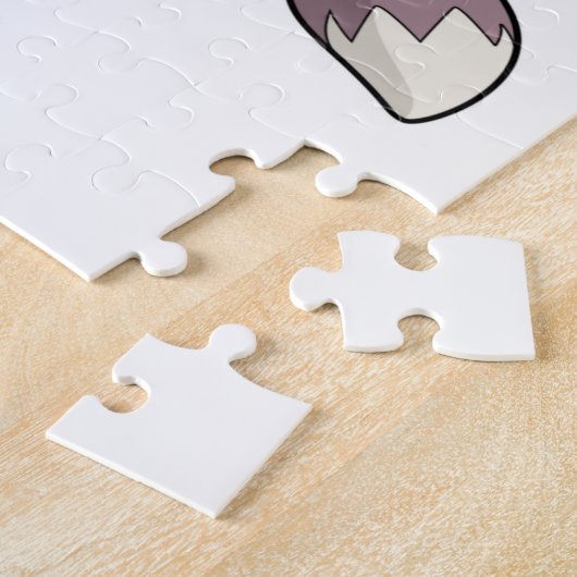 Puzzle Chat avec roulettes (Côté)