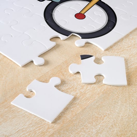 Puzzle Chat avec vélo (Côté)