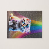Puzzle Chat Bébé Avec Couleurs Arc-En-Ciel Lumières Nante (Horizontal)