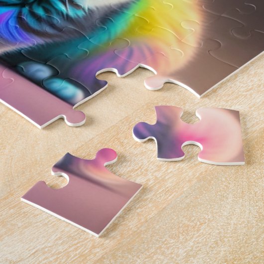 Puzzle Chat Bébé coloré mignon (Côté)