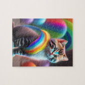 Puzzle Chat Bébé Cute Avec Chat Arc-En-Ciel (Horizontal)