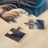 Puzzle Chat Bébé mignonne avec lumière arc-en-ciel et néo (Côté)