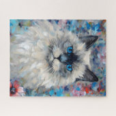 Puzzle Chat Birman coloré (Horizontal)