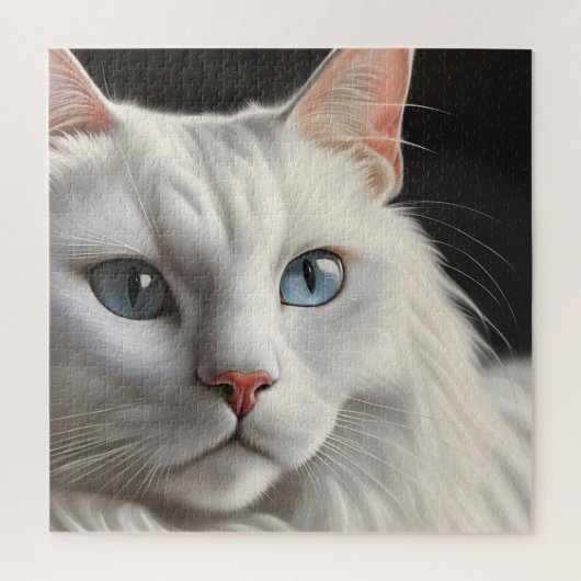 Puzzle Chat blanc (Vertical)