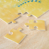 Puzzle Chat blanc et Maison de campagne (Côté)