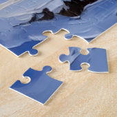Puzzle Chat Bleu Russe Noël Bateau Fêtes (Côté)