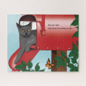 Puzzle Chat boîte de courrier rouge (Horizontal)
