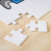 Puzzle Chat Boxe avec gants de boxe (Côté)