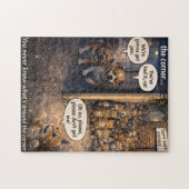 Puzzle chat/chien/art drôle/chat et chien (Horizontal)