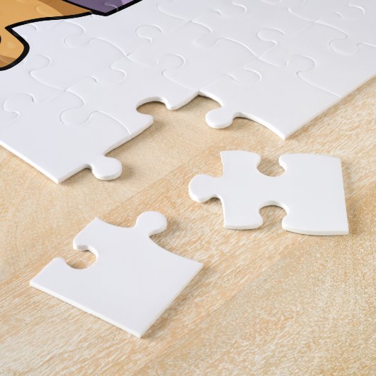 Puzzle Chat coiffeur avec ciseaux (Côté)