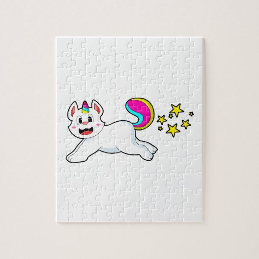 Puzzle Chat comme licorne (Vertical)