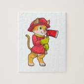 Puzzle Chat comme pompier avec Ax (Vertical)