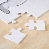 Puzzle Chat comme randonneur avec sac à dos (Côté)