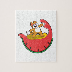 Puzzle Chat comme surfer avec Watermelon
