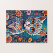 Puzzle Chat Crâne de Sucre (Horizontal)