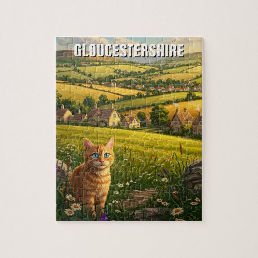 Puzzle Chat dans Gloucestershire Angleterre Voyage (Vertical)