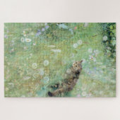Puzzle Chat dans la prairie d'été, Bruno Liljefors (Horizontal)