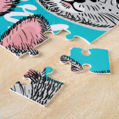 Puzzle Chat dans le casquette (Côté)