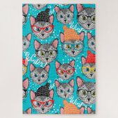 Puzzle Chat dans le casquette (Vertical)