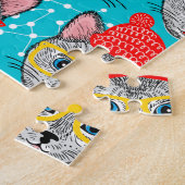 Puzzle Chat dans le casquette (Côté)