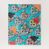 Puzzle Chat dans le casquette (Vertical)