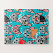 Puzzle Chat dans le casquette (Horizontal)