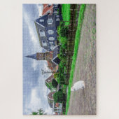 Puzzle Chat dans le village de pêcheurs traditionnel (Vertical)