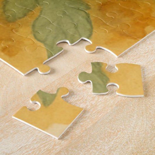 Puzzle Chat dans les fleurs d'automne (Côté)