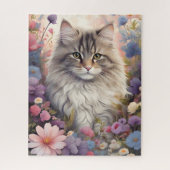 Puzzle Chat dans un jardin d'merveille (Vertical)
