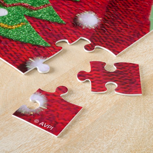 Puzzle Chat dans un pull de Noël moche (Côté)
