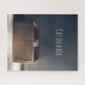 Puzzle Chat dans une boîte. Le maître du chat Zen. (Horizontal)