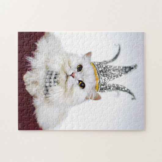 Puzzle Chat dans une couronne (Horizontal)