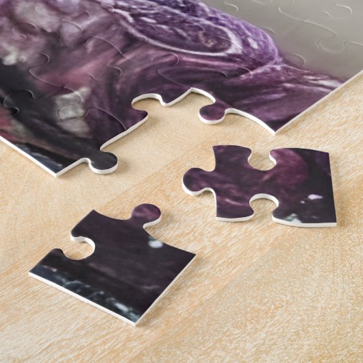 Puzzle Chat dans une Forêt Magique Art Généré par IA (Côté)