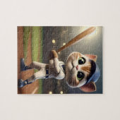 Puzzle Chat de baseball 3D amusant, (Horizontal)