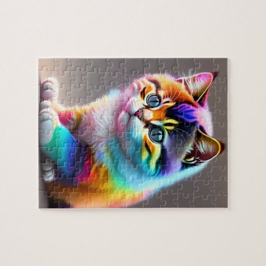 Puzzle Chat de bébé coloré (Horizontal)