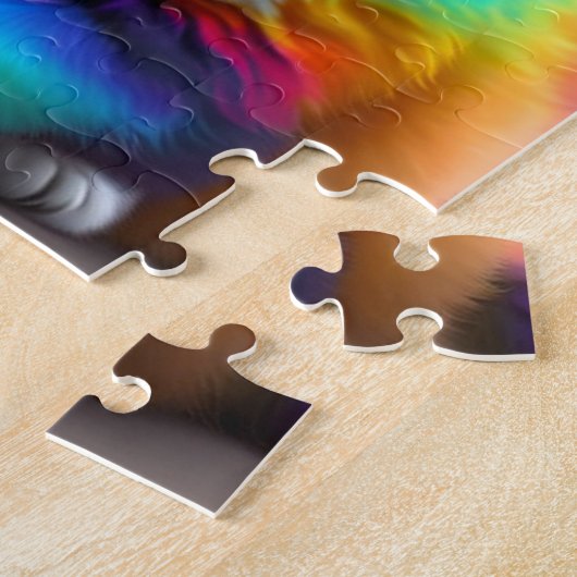 Puzzle Chat de bébé coloré (Côté)