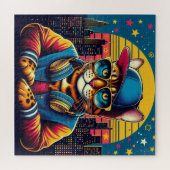 PUZZLE CHAT DE BENGAL DANS LA VILLE-5 (Horizontal)