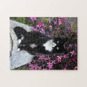 Puzzle Chat de buisson rose, (Horizontal)
